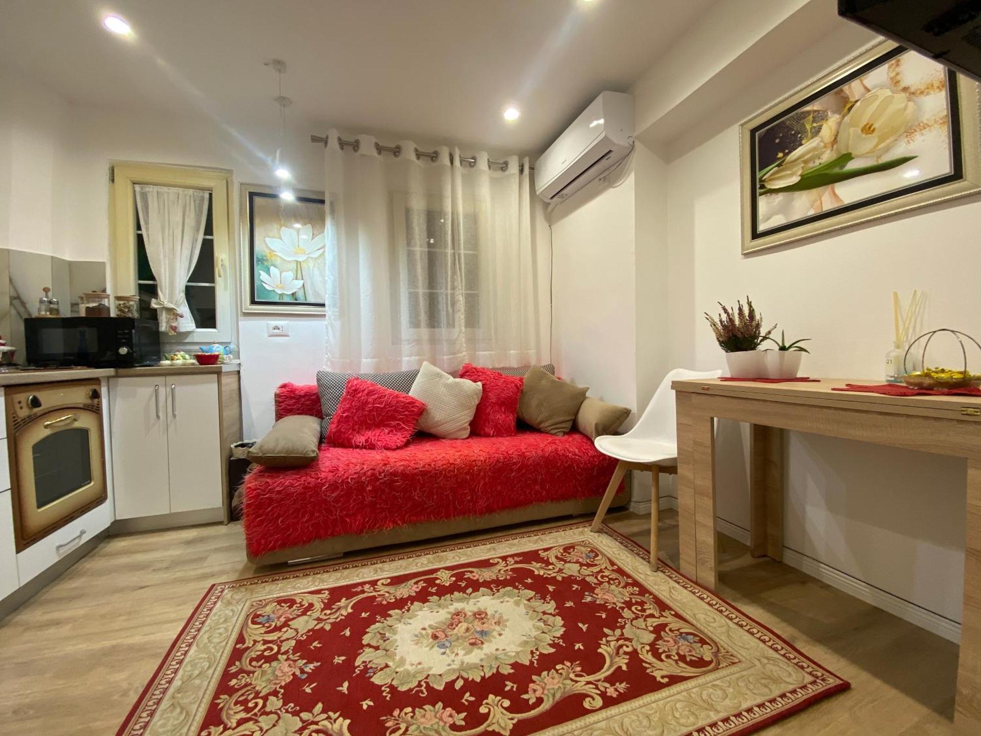 Central Welcoming Apartment In 地拉那 外观 照片